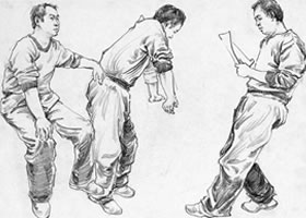 人物速寫動(dòng)態(tài)關(guān)系的掌握方法