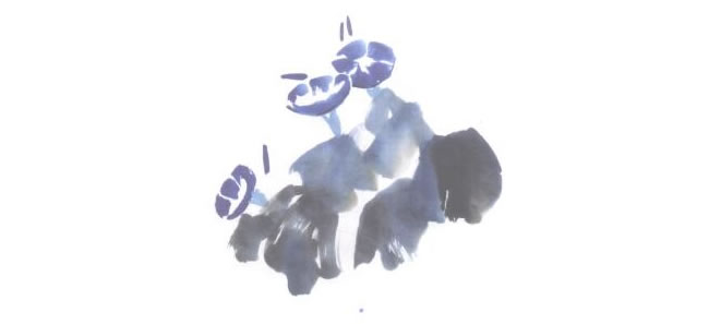 牽牛花兒童水墨畫法步驟03