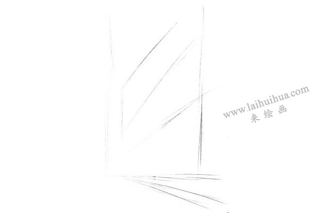 都市建筑的素描畫(huà)法步驟01