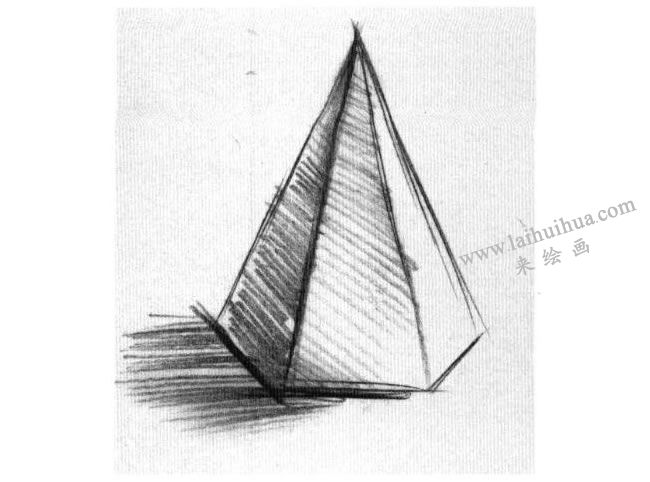 方椎體素描作畫(huà)步驟03