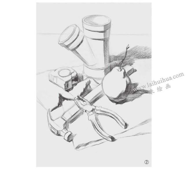 工具的素描畫(huà)法步驟02