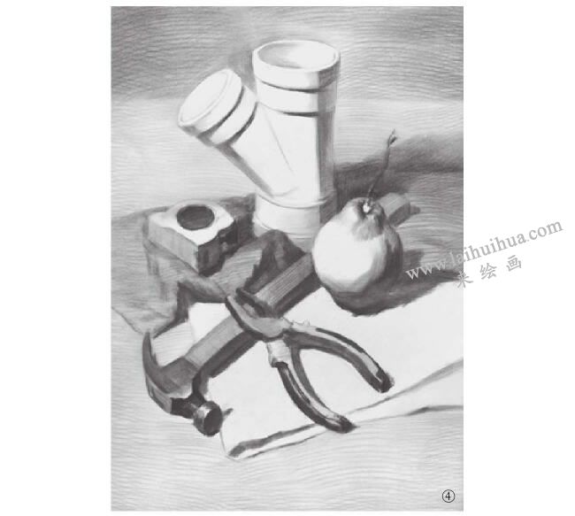 工具的素描畫(huà)法步驟04