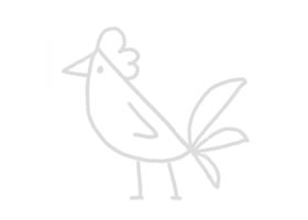 公雞幼兒簡(jiǎn)筆畫(huà)