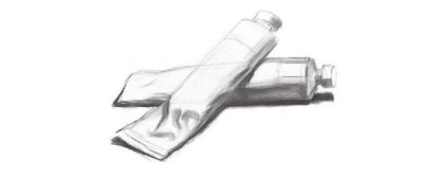 鋁管顏料素描畫(huà)法步驟02