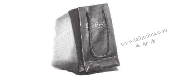 紙袋素描畫
