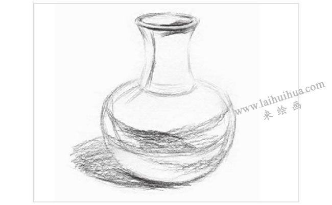瓷瓶素描畫(huà)法步驟02
