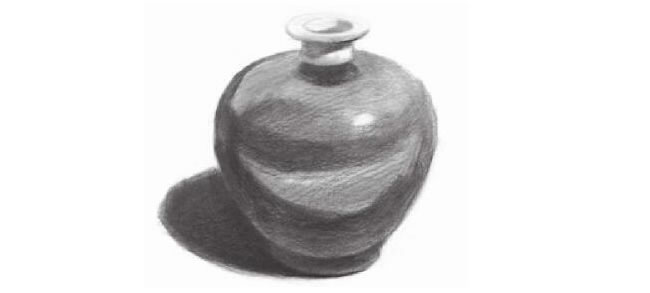 深釉瓷瓶素描畫(huà)法步驟03
