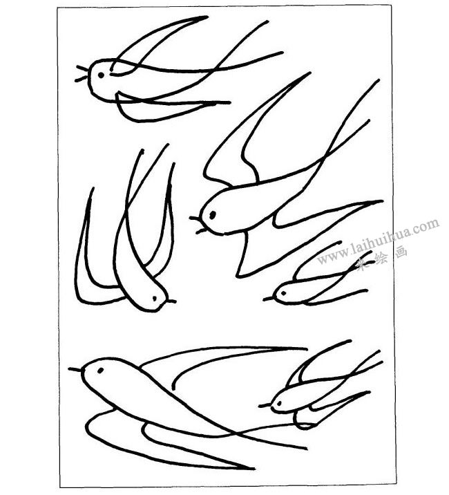 燕子兒童畫(huà)