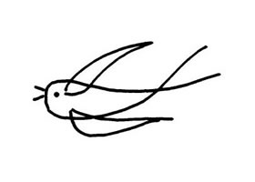 燕子兒童畫(huà)法（二）