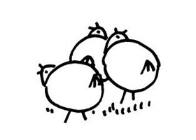 小雞的兒童畫(huà)法（一）