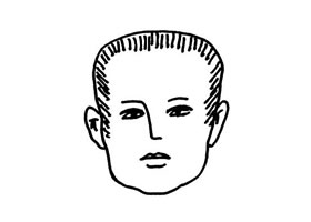 短發(fā)頭像的兒童畫(huà)法