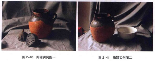 陶罐、瓷器類復雜靜物組合素描畫法