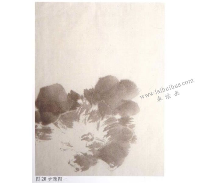 《墨荷》水墨畫(huà)法步驟01