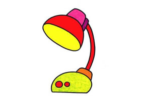 臺(tái)燈兒童畫(huà)法（二）
