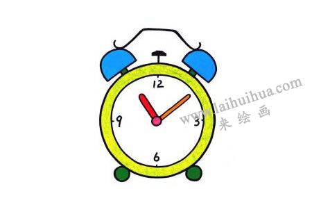 鬧鐘兒童畫(huà)創(chuàng)作步驟04