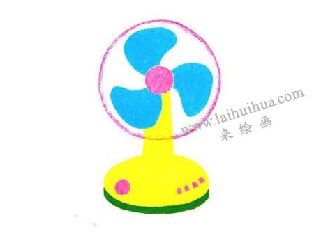 電風扇兒童畫創(chuàng)作步驟04