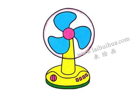 電風扇兒童畫創(chuàng)作步驟05