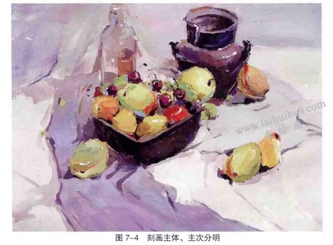 水粉畫刻畫主體、主次分明