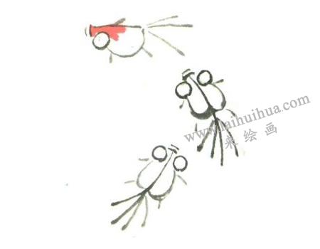 金魚兒童水墨畫法創(chuàng)作步驟02