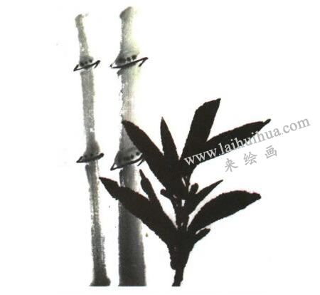 竹子兒童水墨畫法創(chuàng)作步驟04