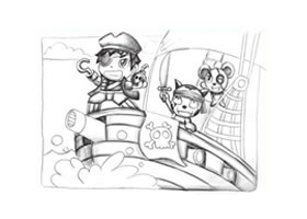 海盜創(chuàng)意思素描畫法