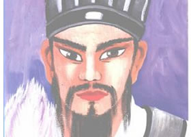 軍師諸葛亮水粉畫(huà)