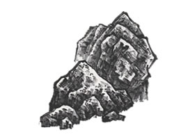 山水畫(huà)刮鐵皴技法解析