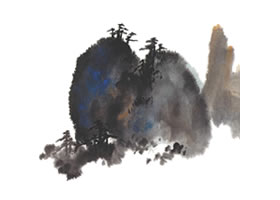 山水畫(huà)潑彩法技法解析