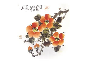 茶花國畫法步驟
