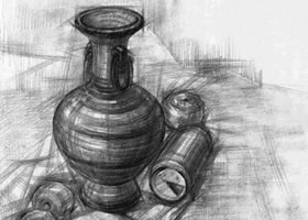 結(jié)構(gòu)素描的寫生步驟范例（一）