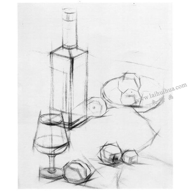 結構素描的寫生步驟01