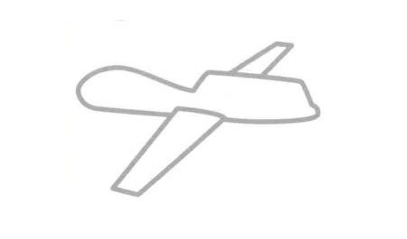 偵察機(jī)簡筆畫法步驟03