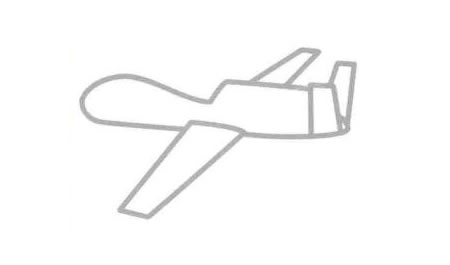 偵察機(jī)簡筆畫法步驟04
