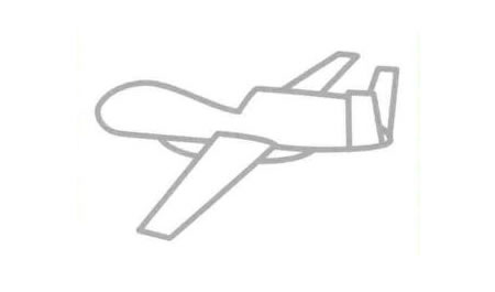 偵察機(jī)簡筆畫法步驟05