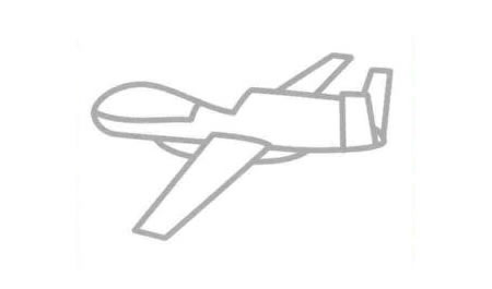 偵察機(jī)簡筆畫法步驟06