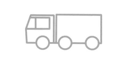 箱式貨車簡筆畫法步驟04