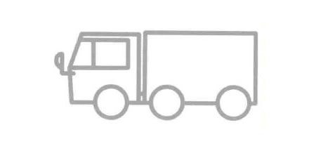 箱式貨車簡筆畫法步驟05