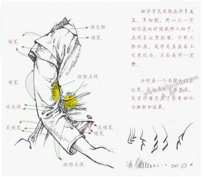 人體外形的線條，速寫線條