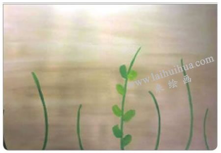 花兒朵朵開(kāi)兒童水粉畫(huà)法步驟02