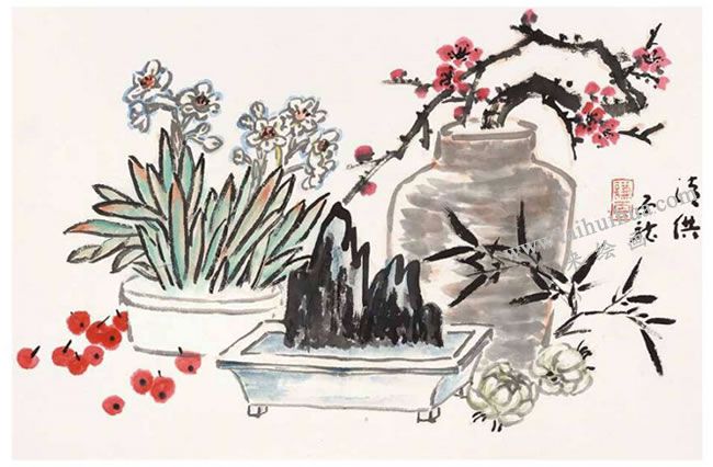 水仙寫(xiě)意畫(huà)