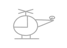 直升機簡筆畫