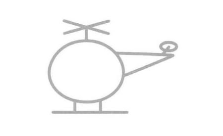 直升機(jī)簡筆畫法步驟05