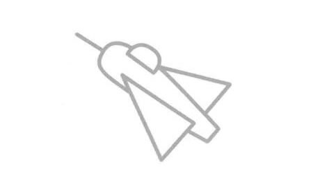 噴氣式飛機(jī)簡(jiǎn)筆畫(huà)法步驟05