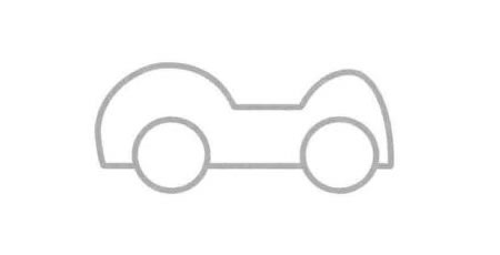 敞篷車簡筆畫法步驟02