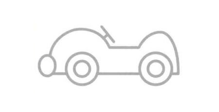 敞篷車簡筆畫法步驟05