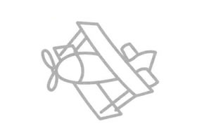 滑翔機(jī)簡筆畫