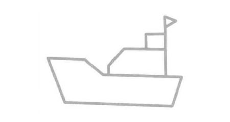 軍艦簡筆畫法步驟05