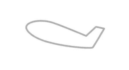 飛機(jī)（客機(jī)）簡(jiǎn)筆畫(huà)法步驟02