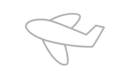 飛機(jī)（客機(jī)）簡(jiǎn)筆畫(huà)法步驟03