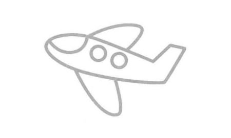 飛機(jī)（客機(jī)）簡(jiǎn)筆畫(huà)法步驟06